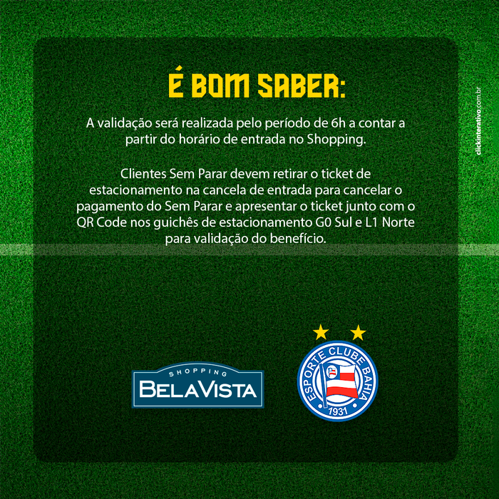 Estacionamento gratuito para sócios do Bahia em dia de jogo em